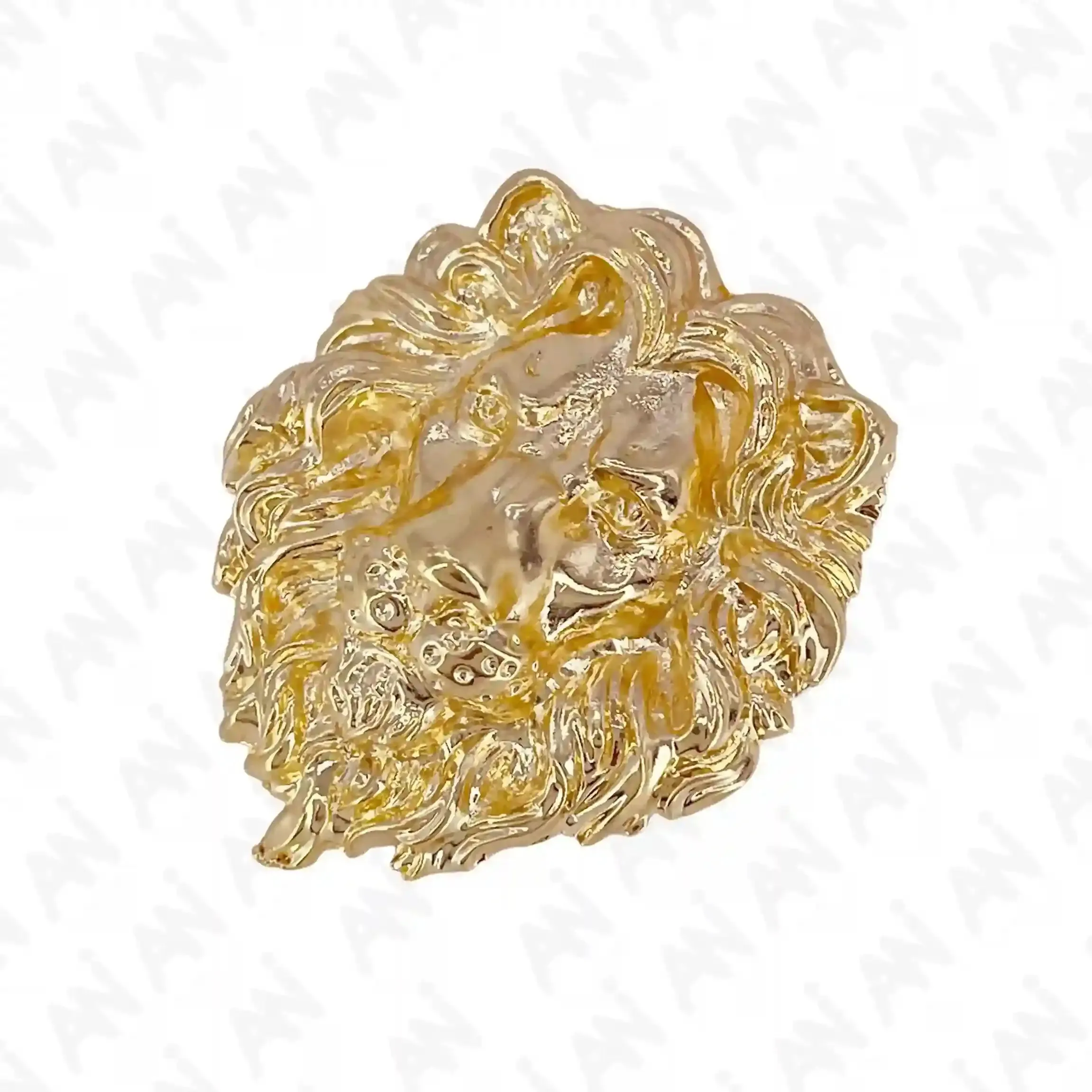 Shiny Gold Lion Metal Brooch for Blazer & Trendy Fashion