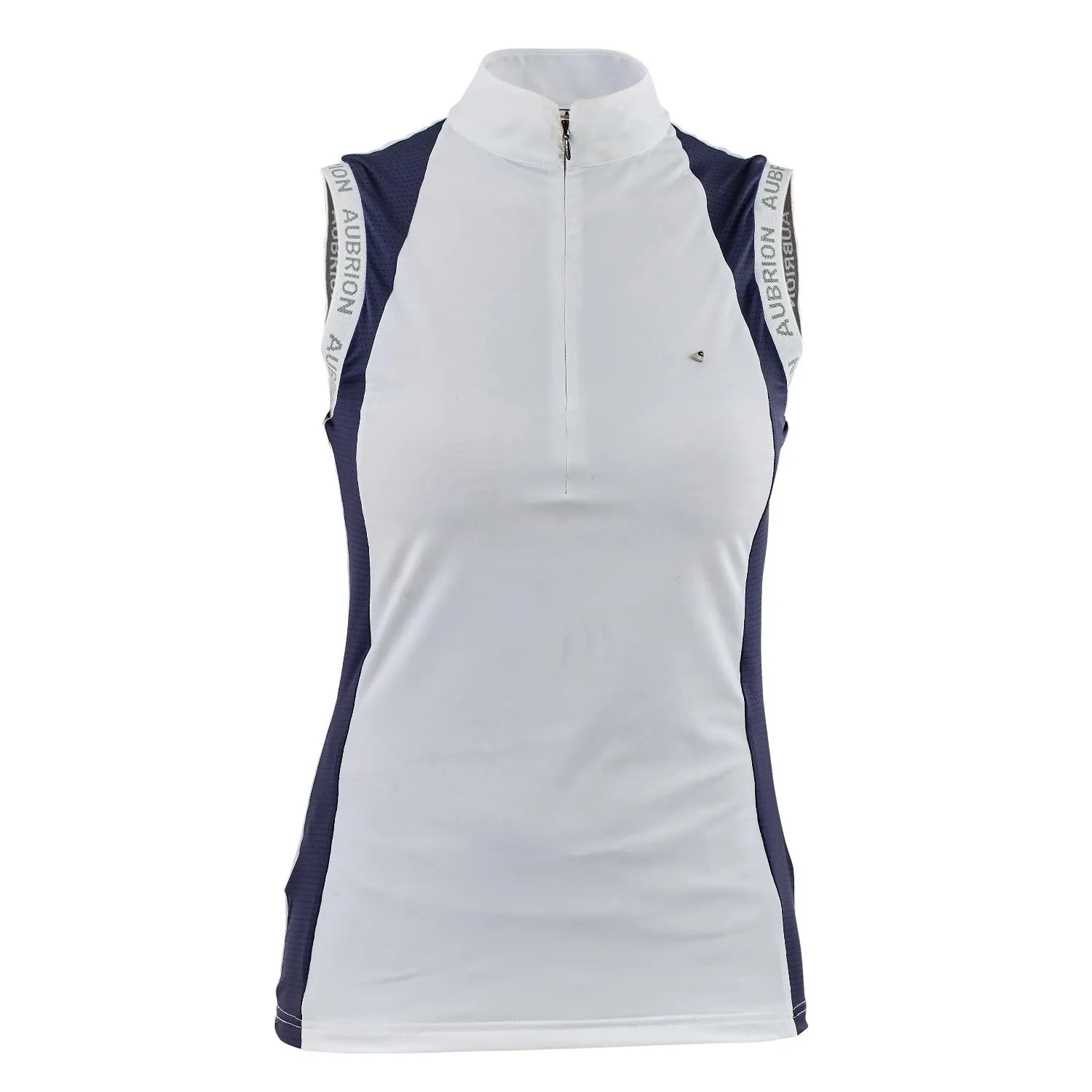 Shires Aubrion Young Rider Newbel Sleeveless Navy Show Shirt