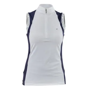 Shires Aubrion Young Rider Newbel Sleeveless Navy Show Shirt