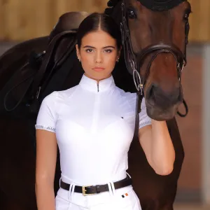 Shires Aubrion Young Rider Newbel White Show Shirt