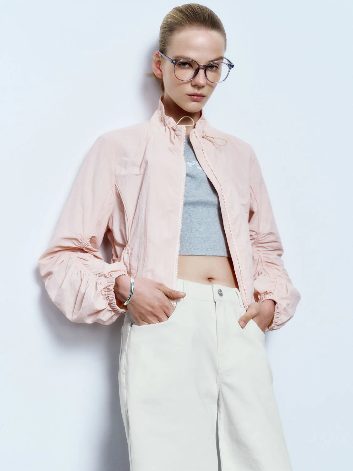 Shirred Sleeve Jackets