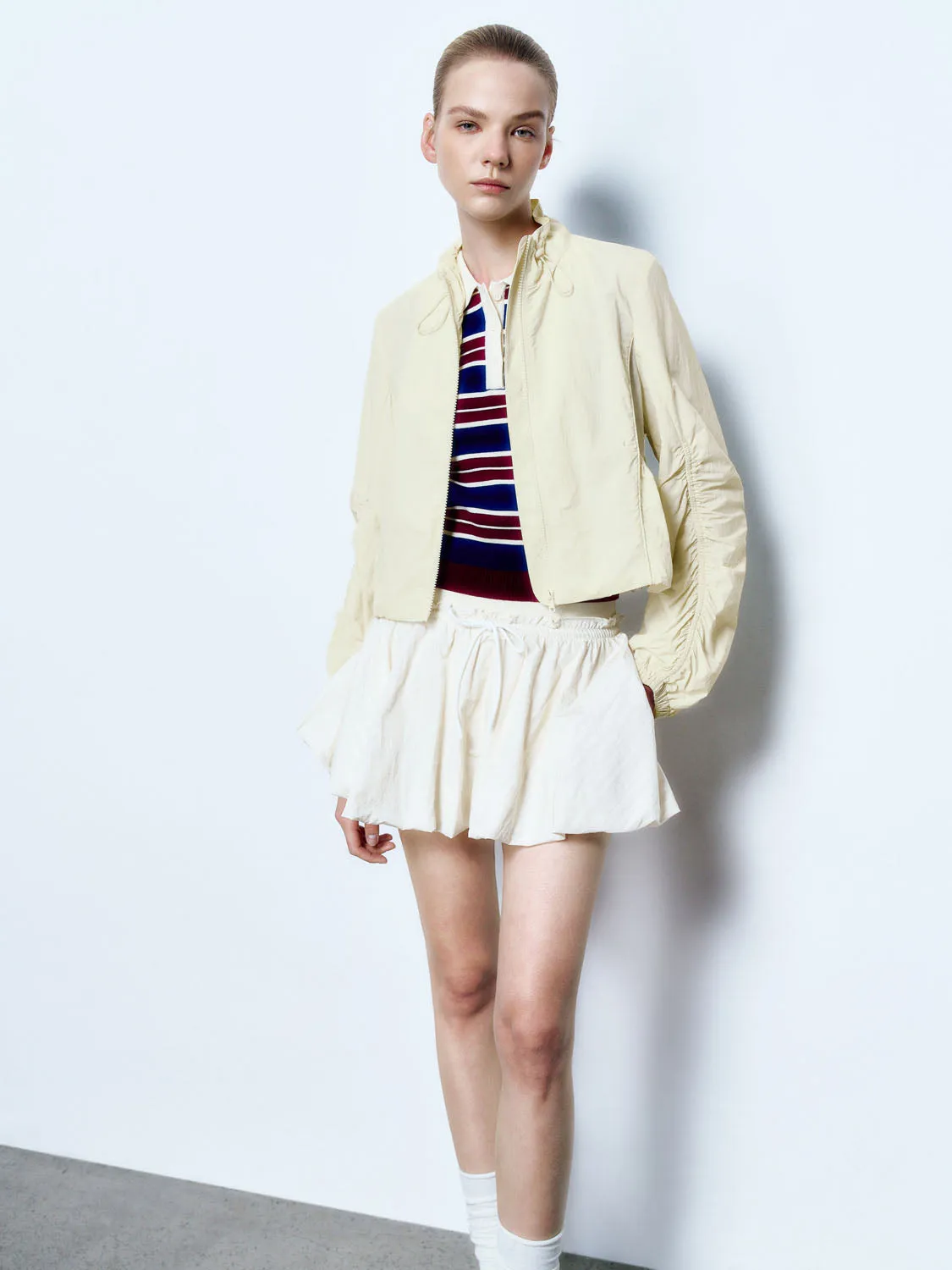 Shirred Sleeve Jackets