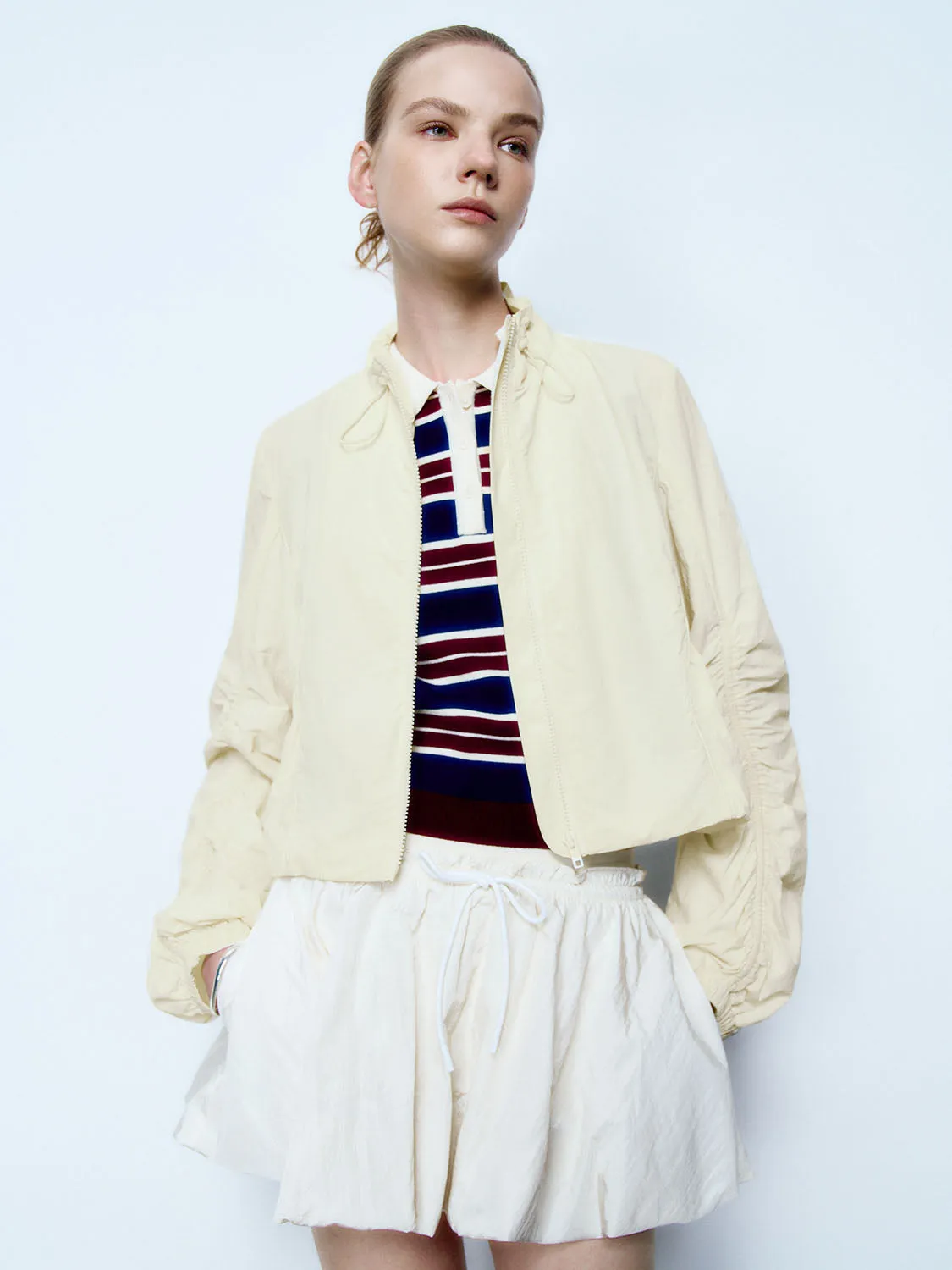 Shirred Sleeve Jackets