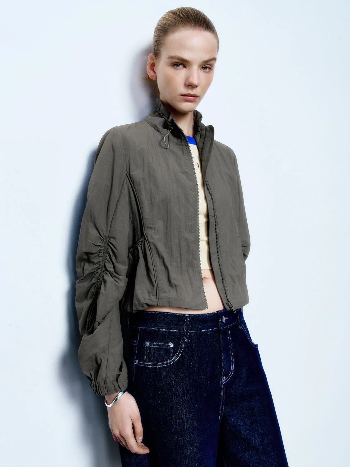 Shirred Sleeve Jackets