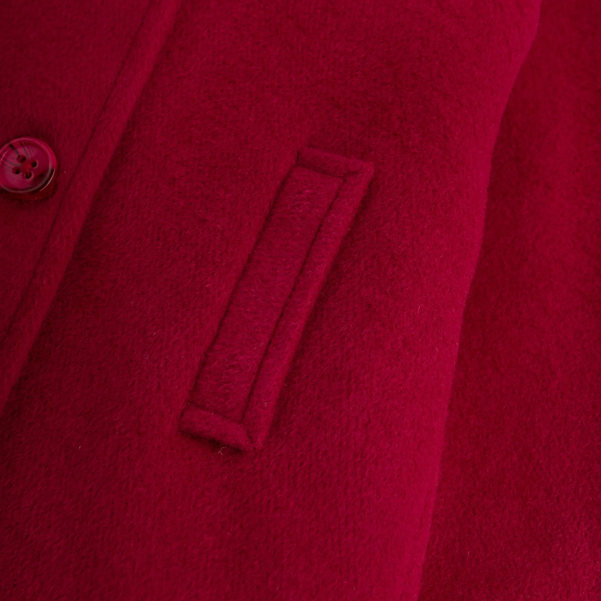 Shocking Pink Wool Coat
