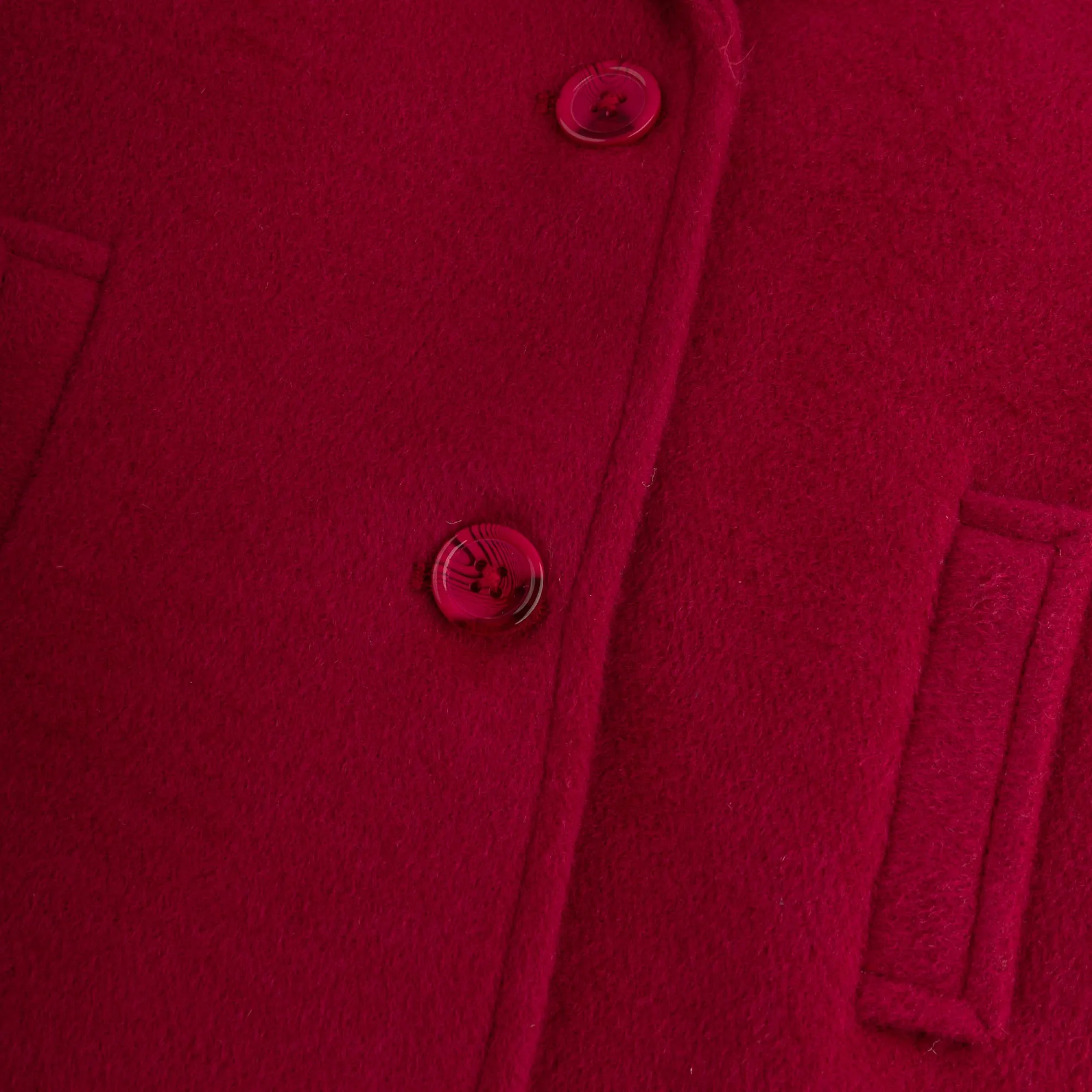 Shocking Pink Wool Coat