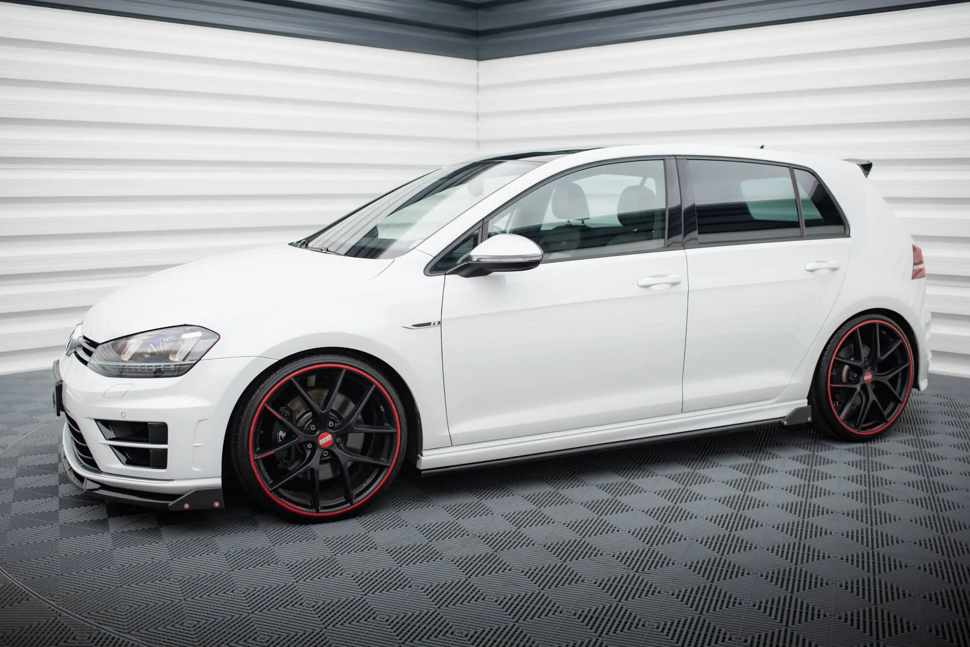 Side Skirts Diffusers V.3   Flaps Volkswagen Golf R Mk7
