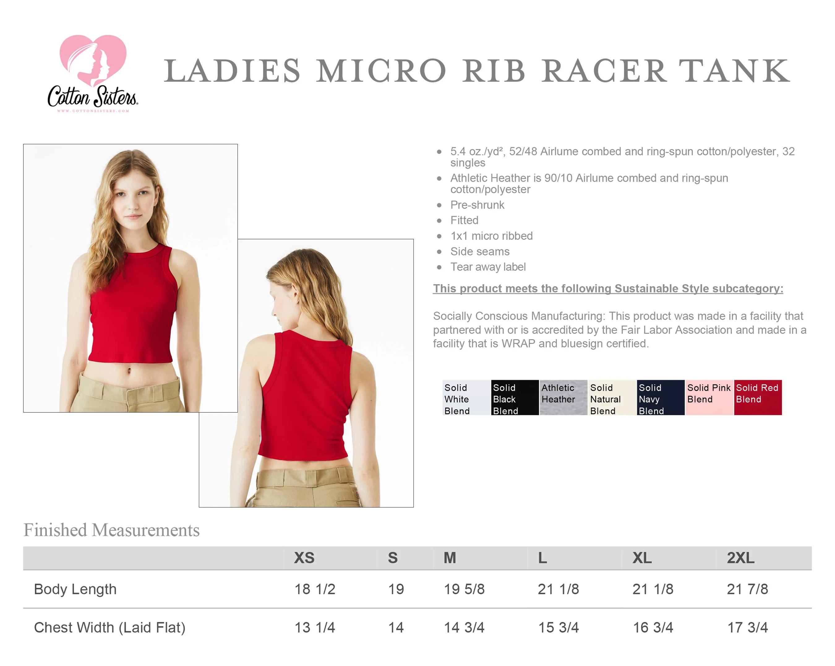 Sigma Kappa Crop Tank Top - Women's Micro Rib Racer Tank - Sig Kap Sorority