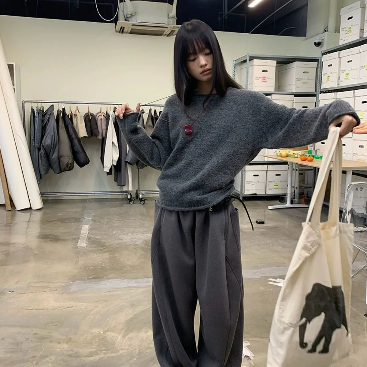 Simple Round Neck Sweater