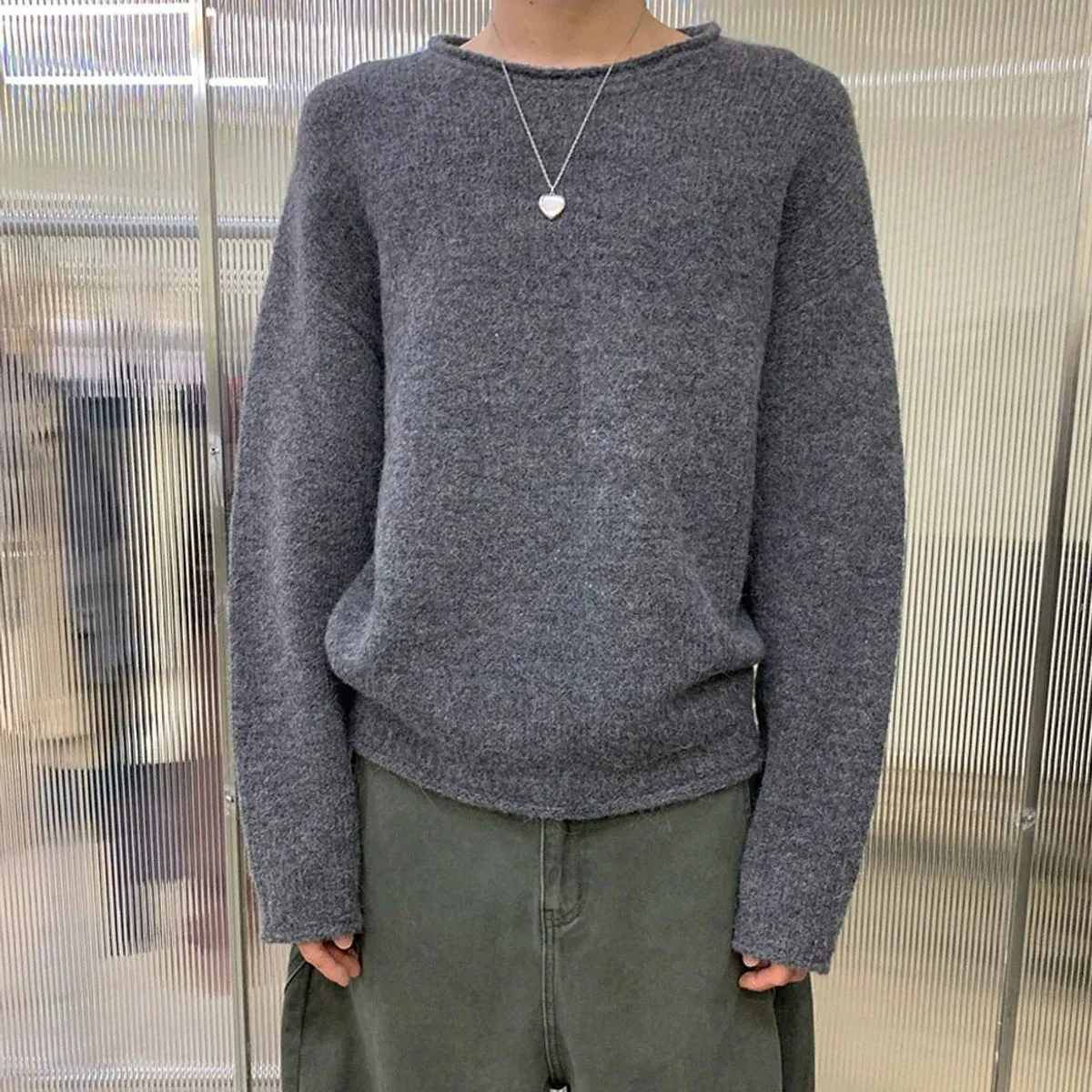Simple Round Neck Sweater