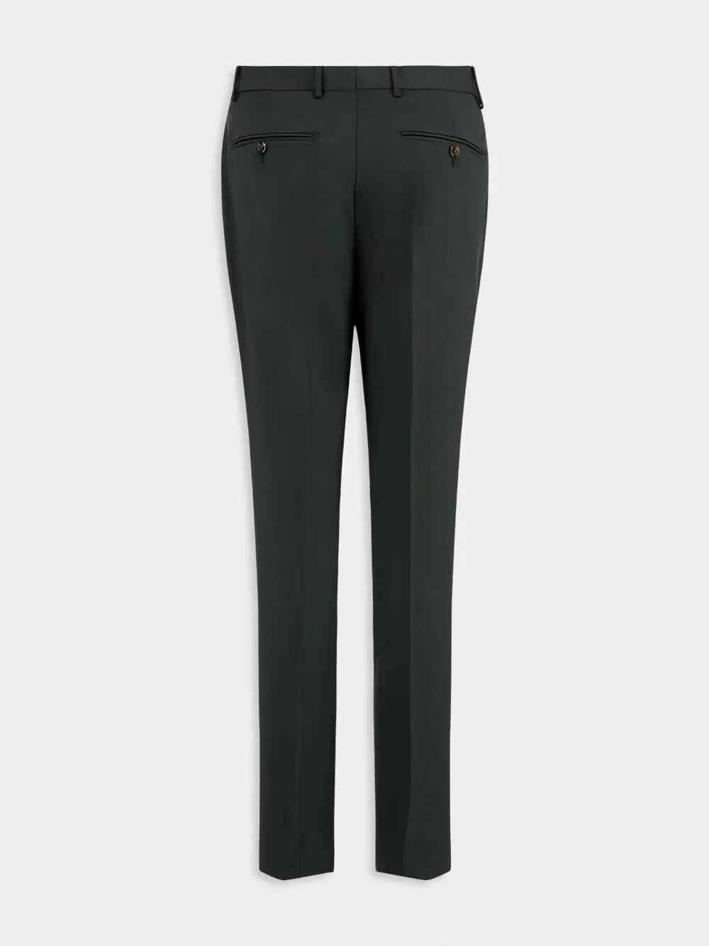 Single-Breasted Wool Moahir Suit