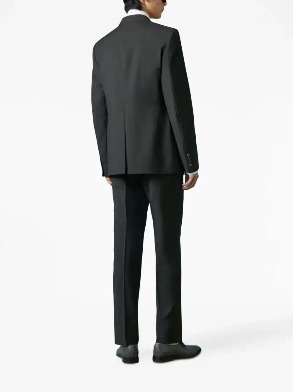 Single-Breasted Wool Moahir Suit