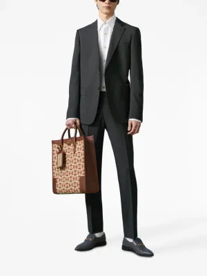 Single-Breasted Wool Moahir Suit