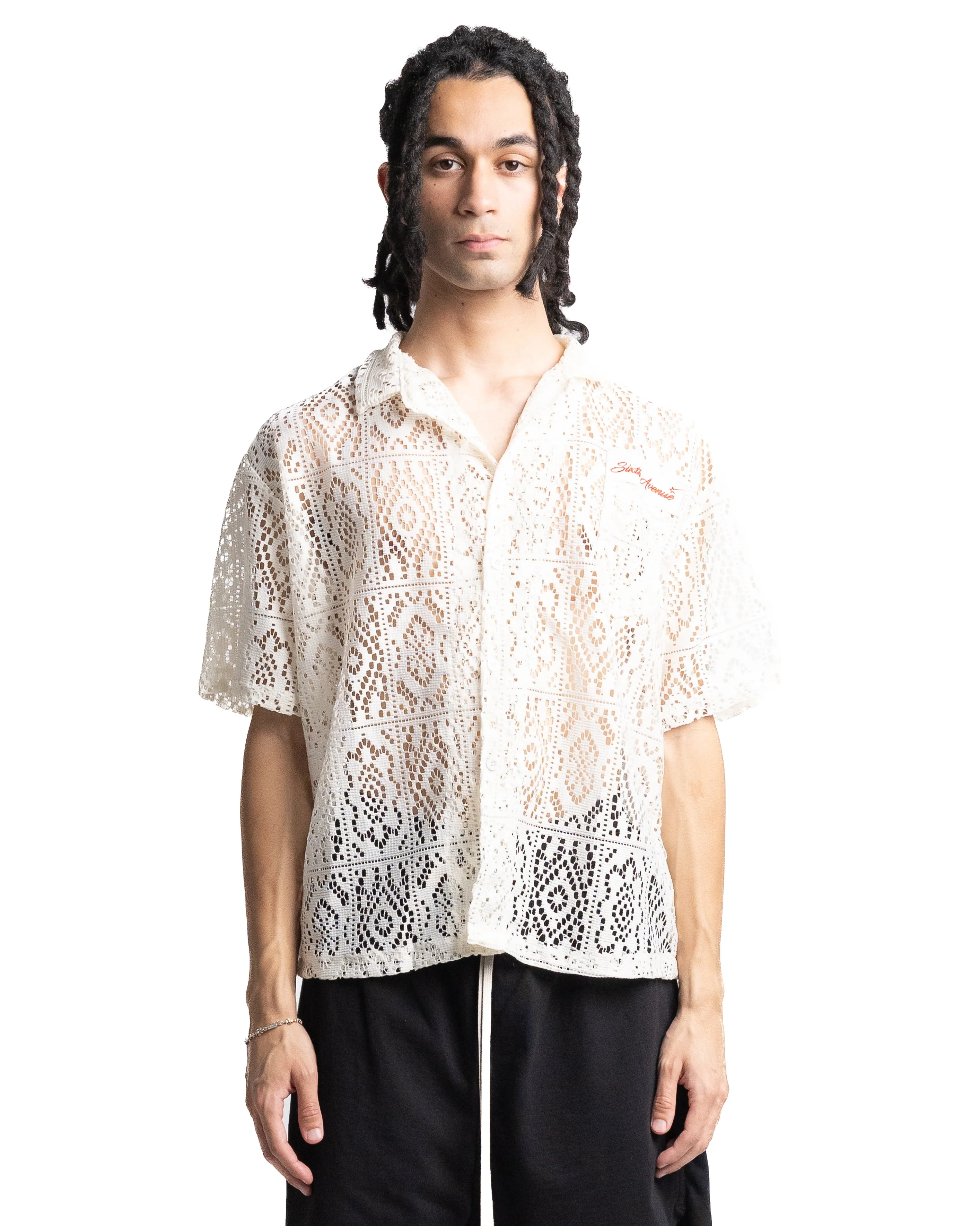 Sixth Avenue Holiday Series Laced Shirt Cream