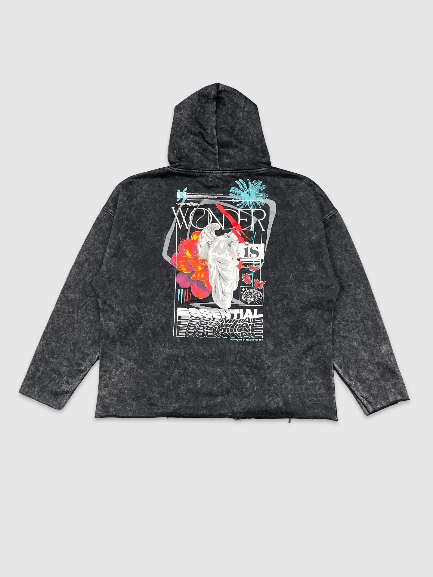 SJC-UF4671WU-WNDR ESSEN Wash Crop Hoody