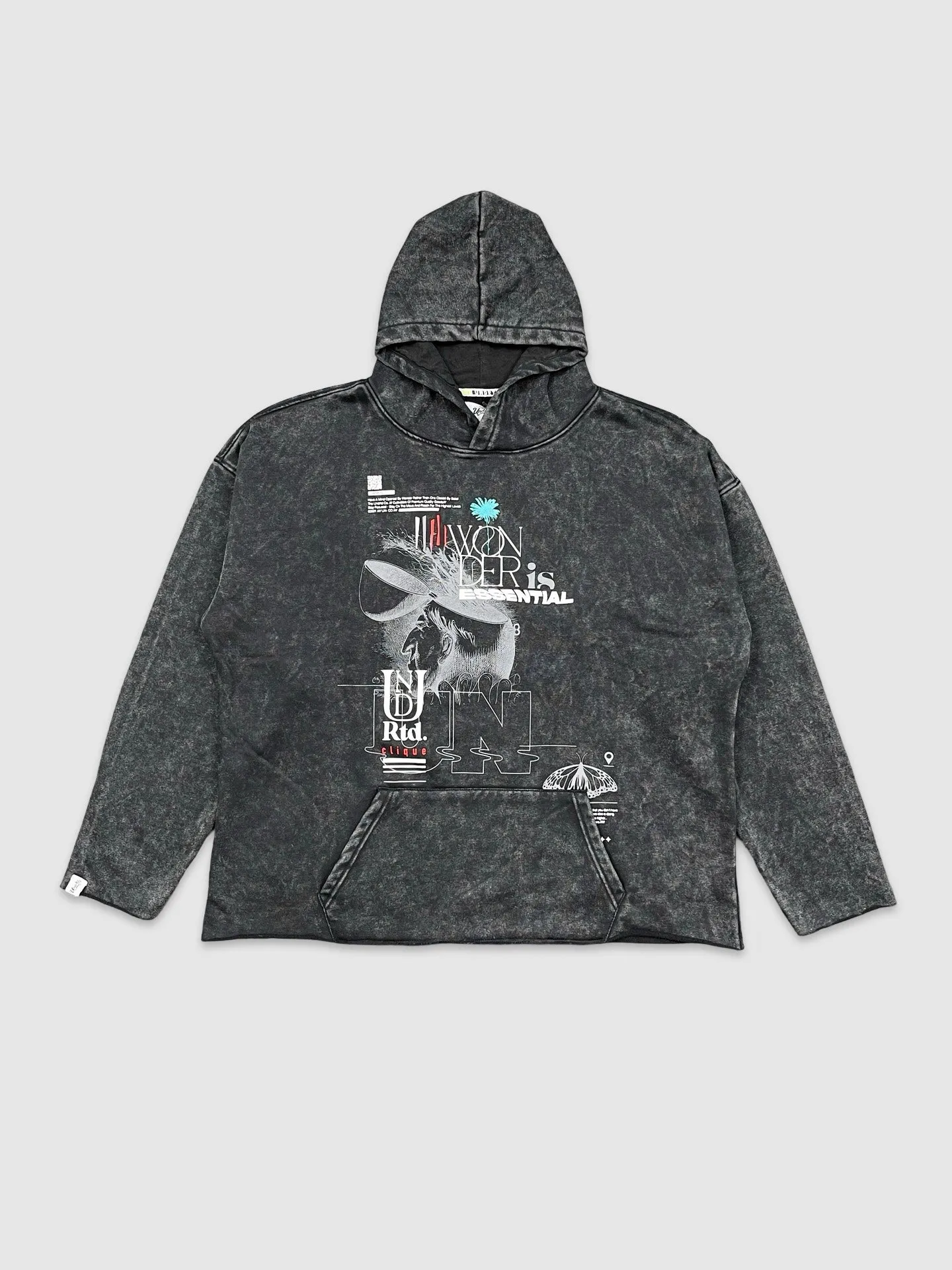 SJC-UF4671WU-WNDR ESSEN Wash Crop Hoody