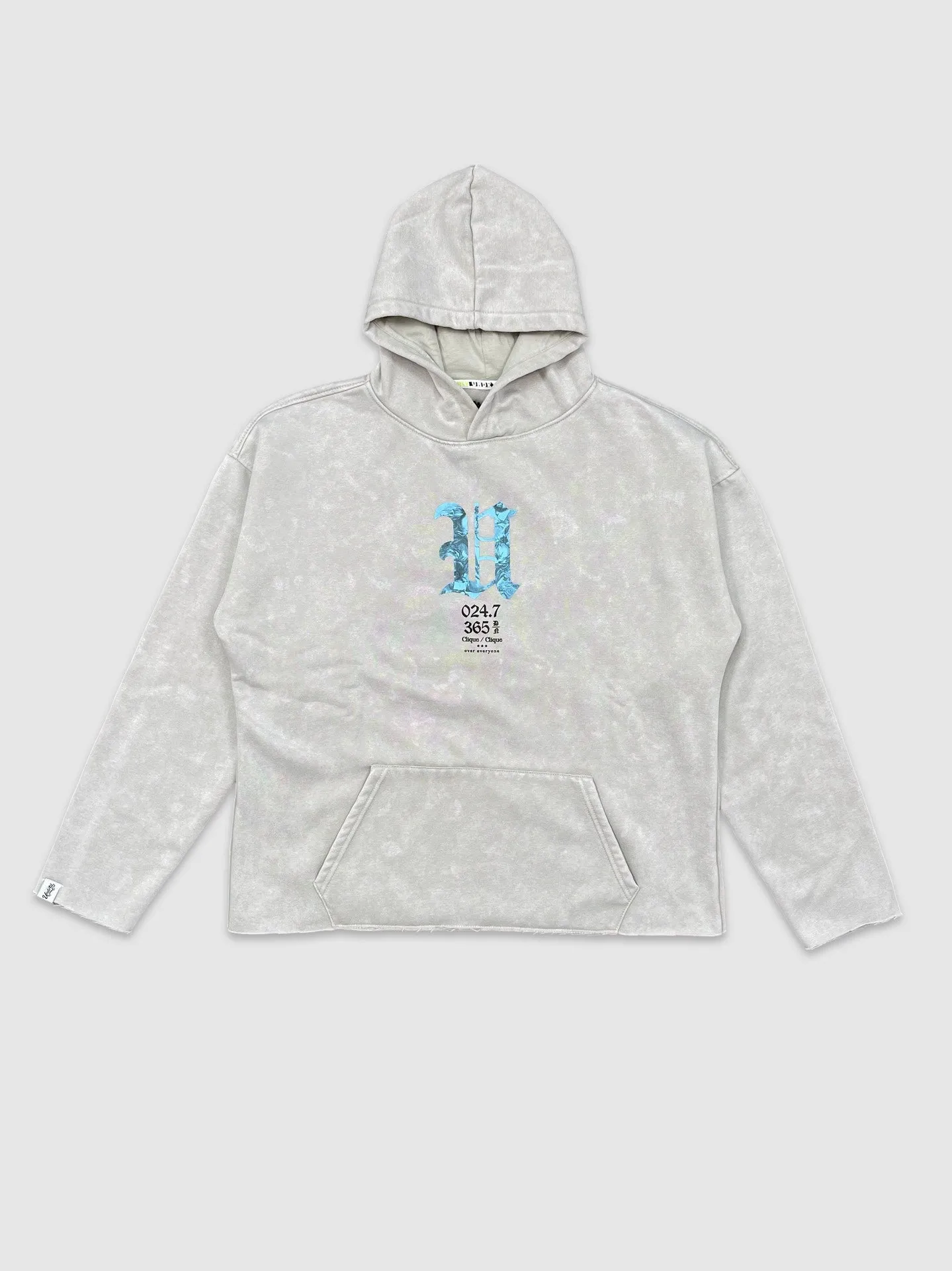 SJC-UF4672WU-UNDR "U" Wash Crop Hoody