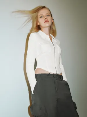 Skinny Cropped Shirts