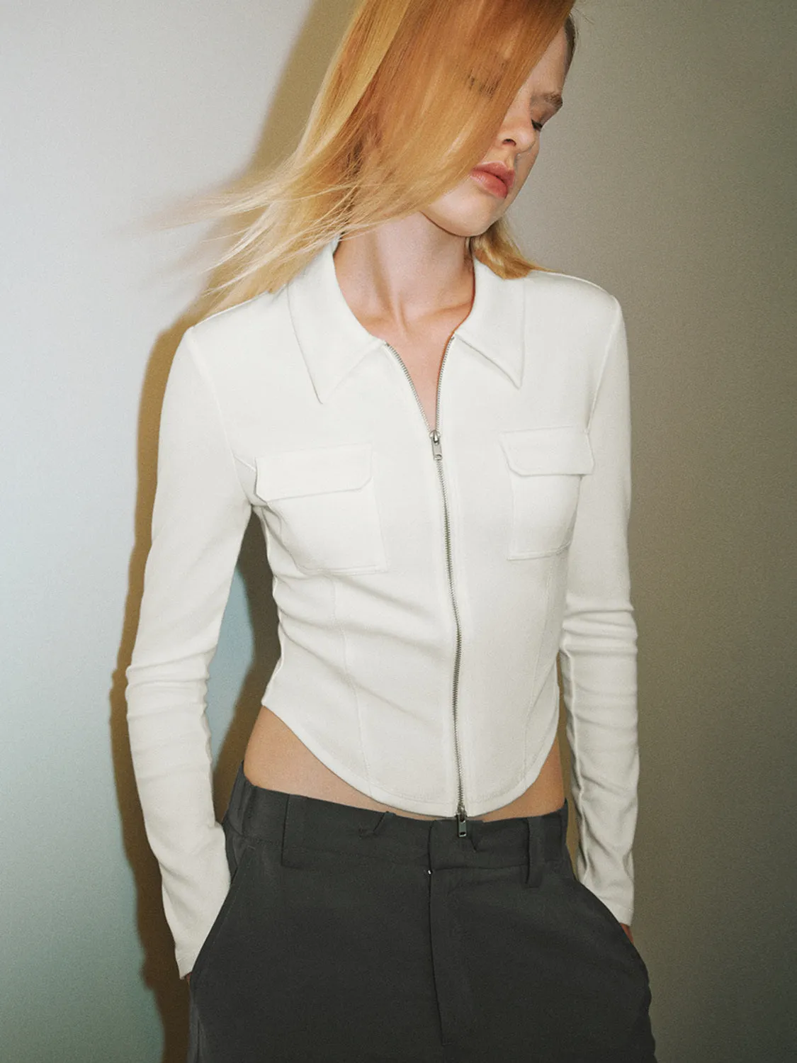 Skinny Cropped Shirts