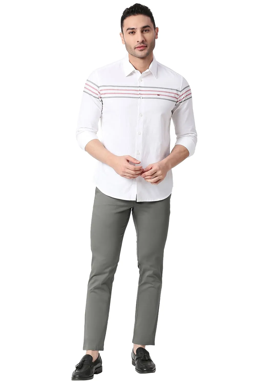 Skinny Fit Cotton Stretch Trousers