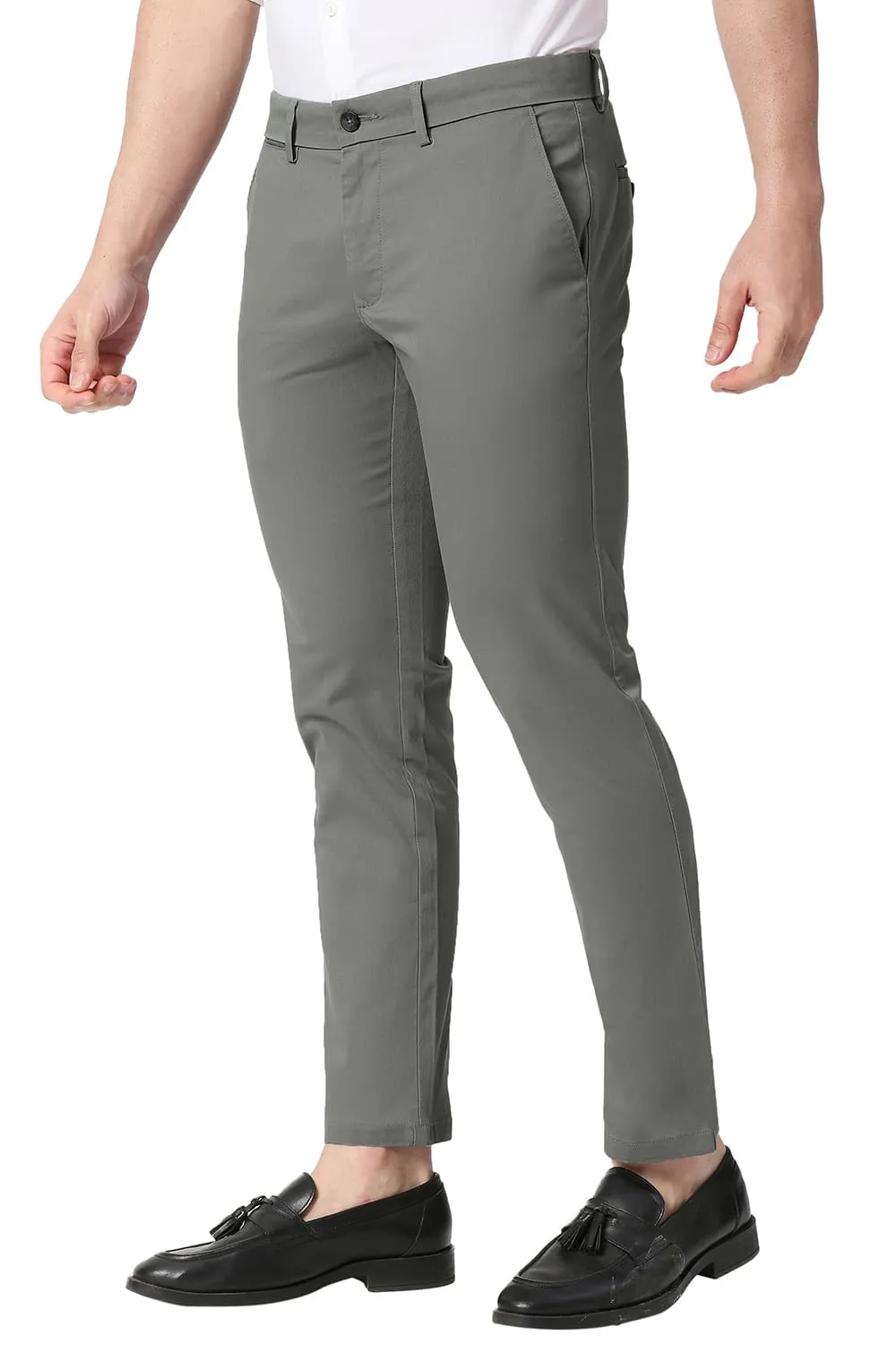 Skinny Fit Cotton Stretch Trousers