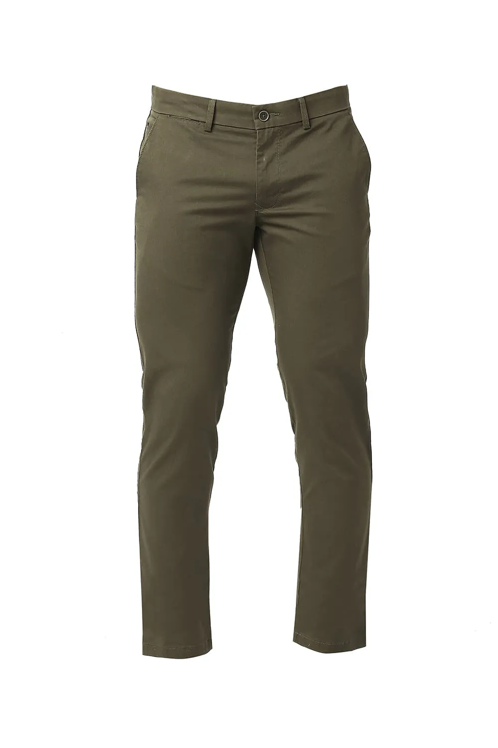 Skinny Fit Cotton Stretch Trousers