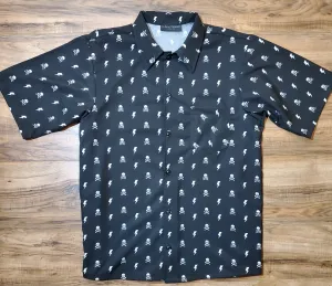 skull bolt camp shirt