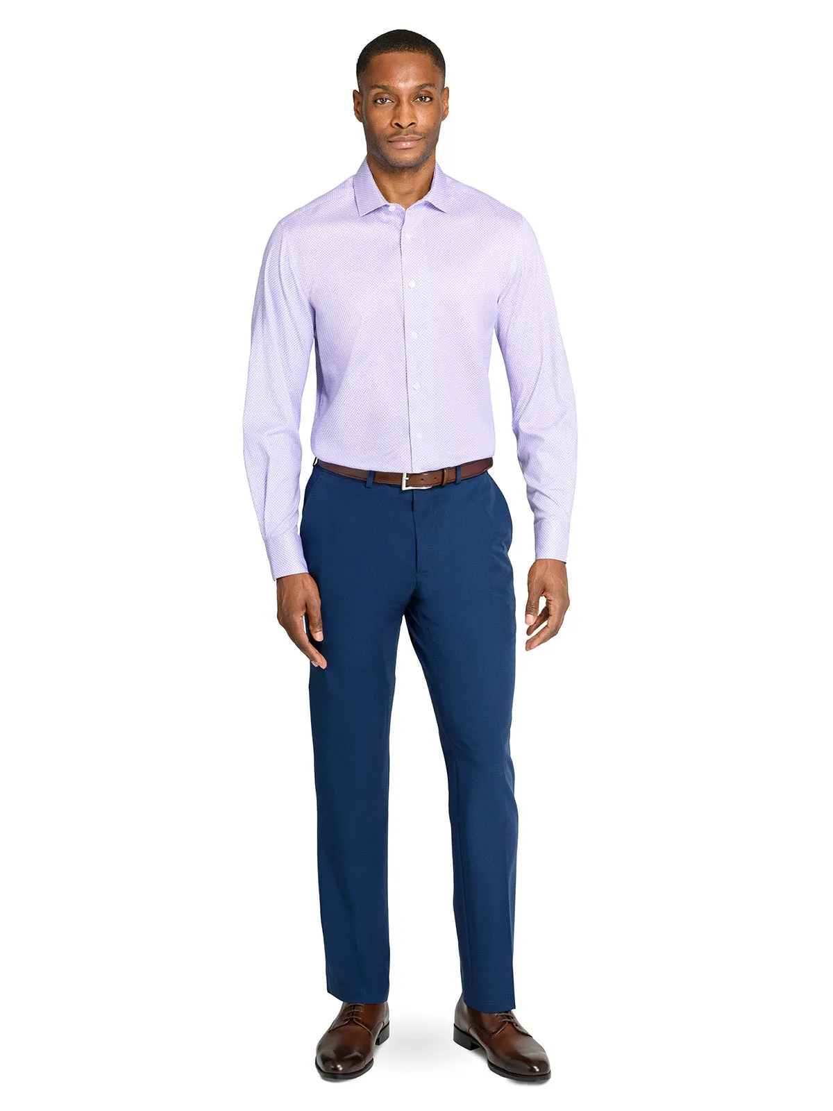 Slim Criss Cross Reworked Performance Dress Shirt