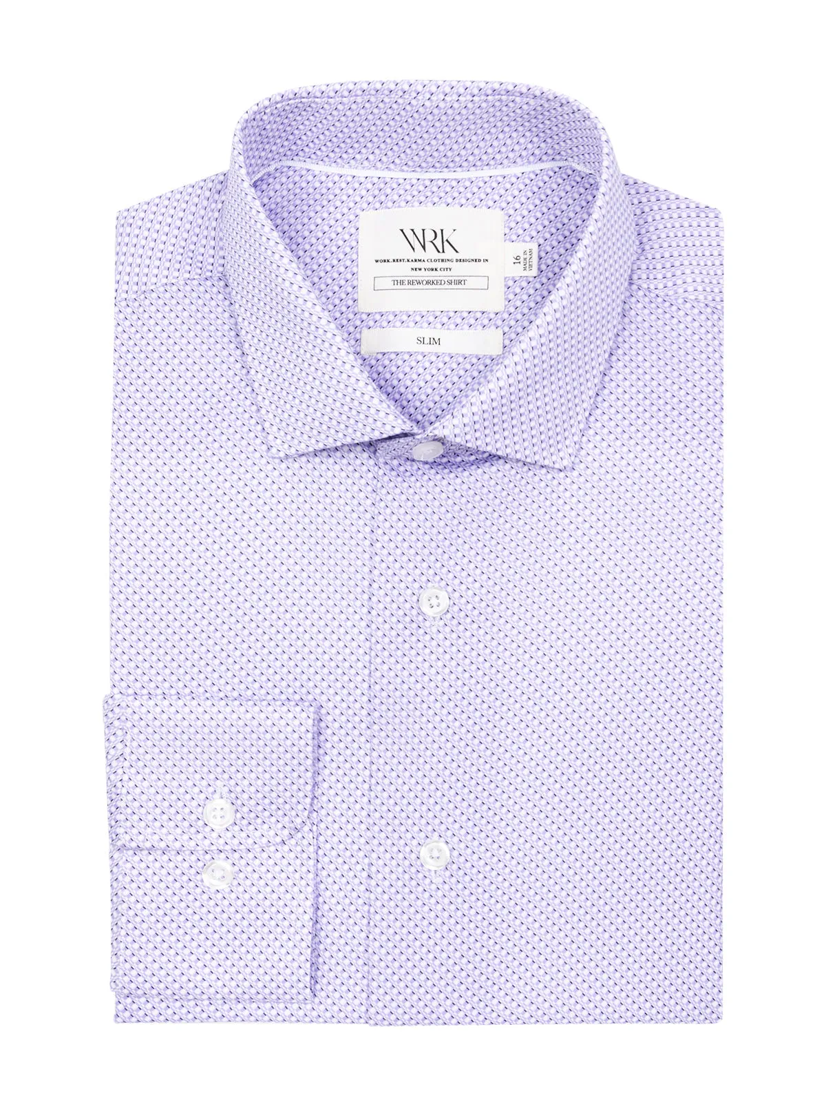 Slim Criss Cross Reworked Performance Dress Shirt
