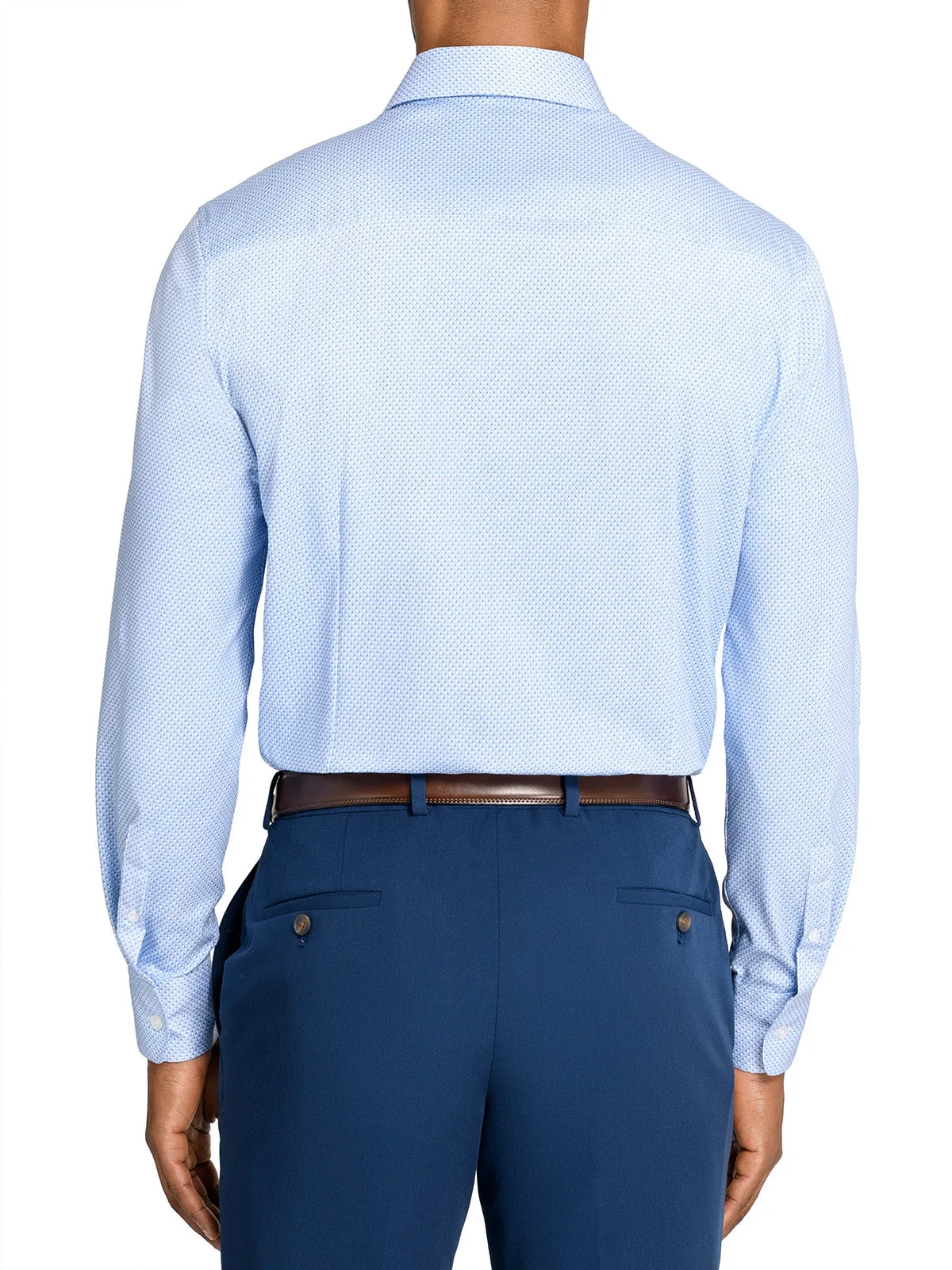 Slim Criss Cross Reworked Performance Dress Shirt