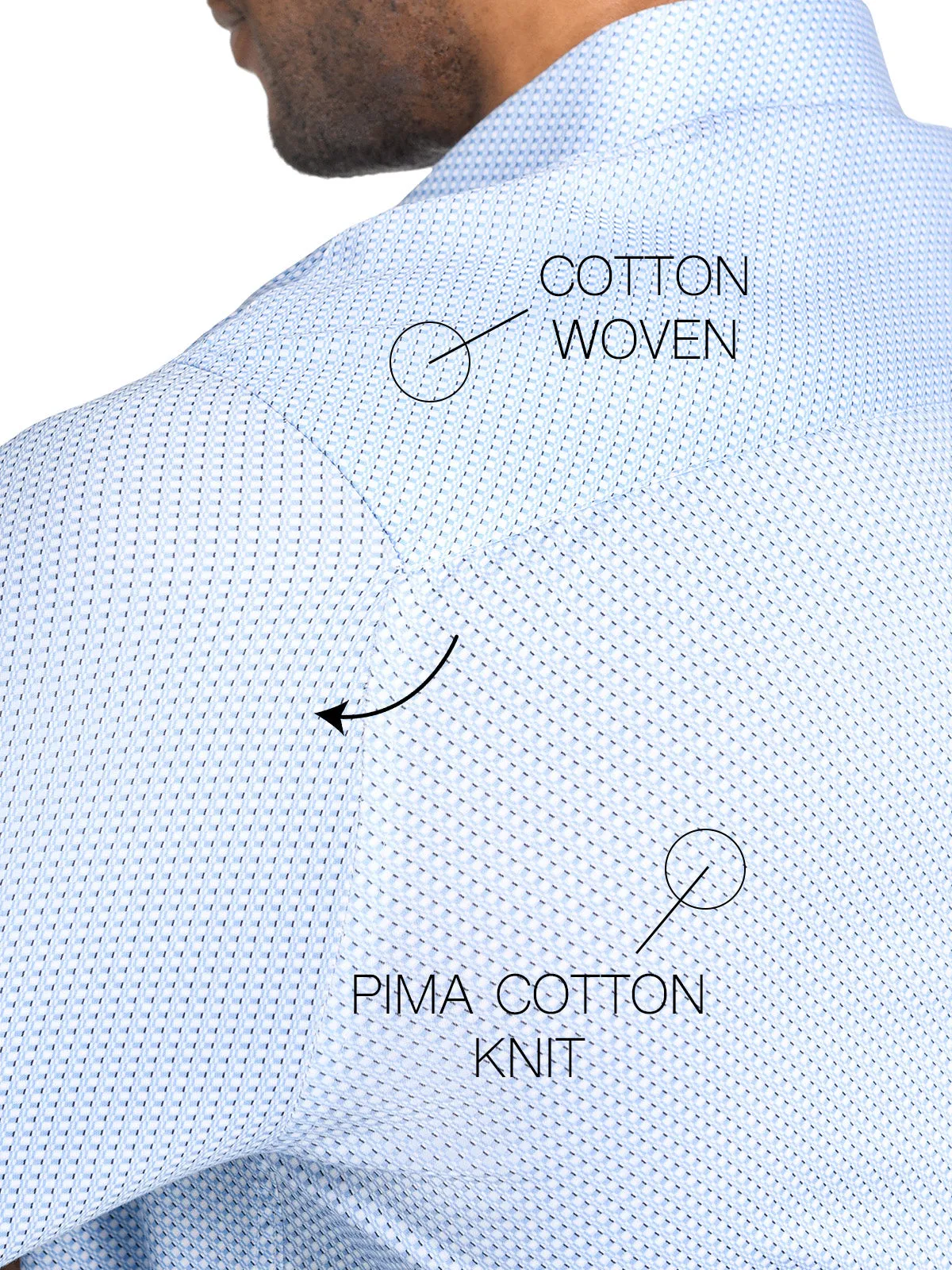 Slim Criss Cross Reworked Performance Dress Shirt