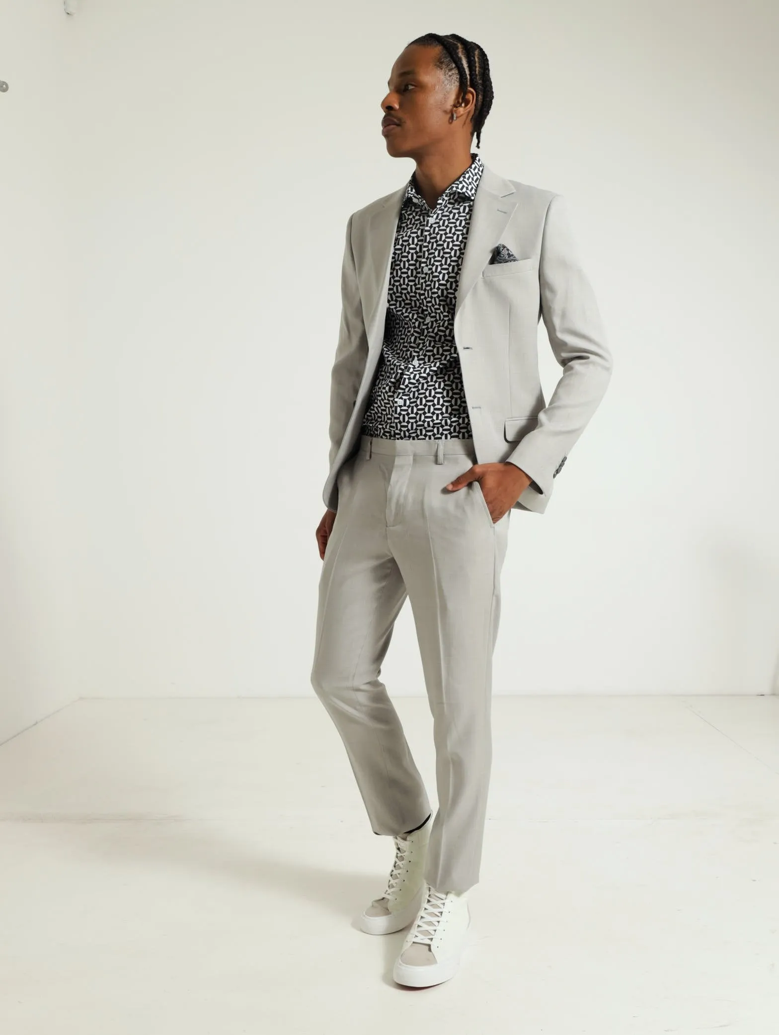 Slim Essential Suit Trouser - Grey