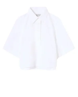 Soho White Cropped Polo