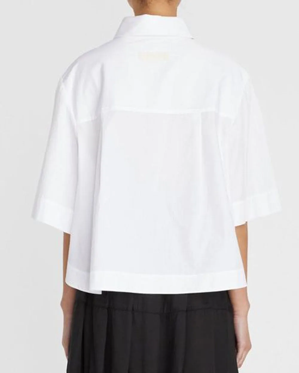 Soho White Cropped Polo