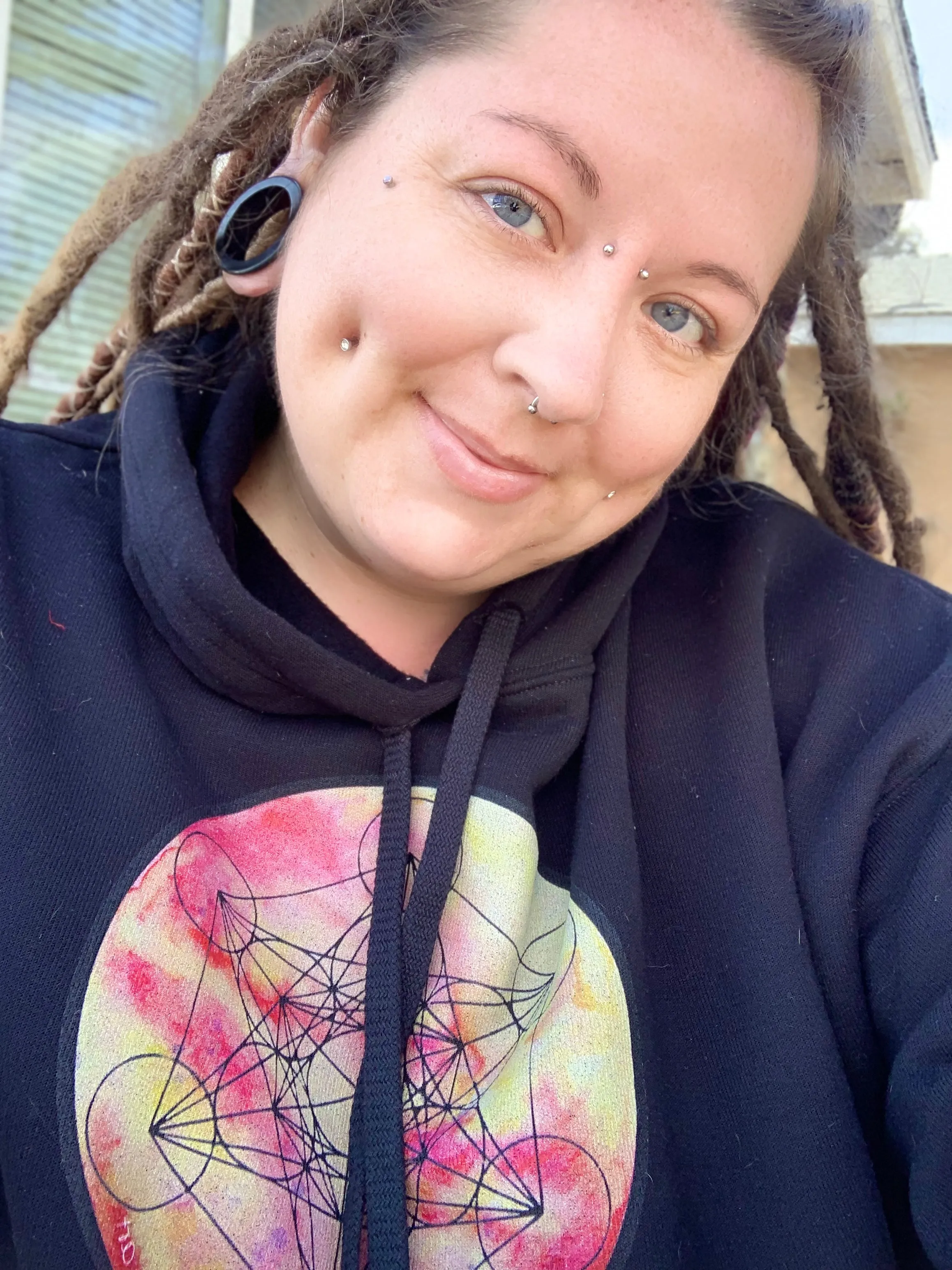 Solara Metatron Cropped Hoodie