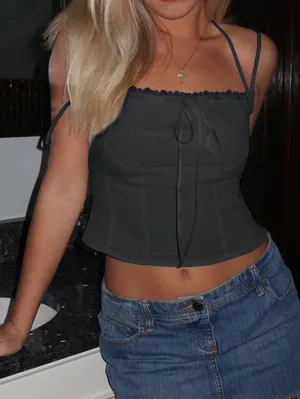Solid Corset Top