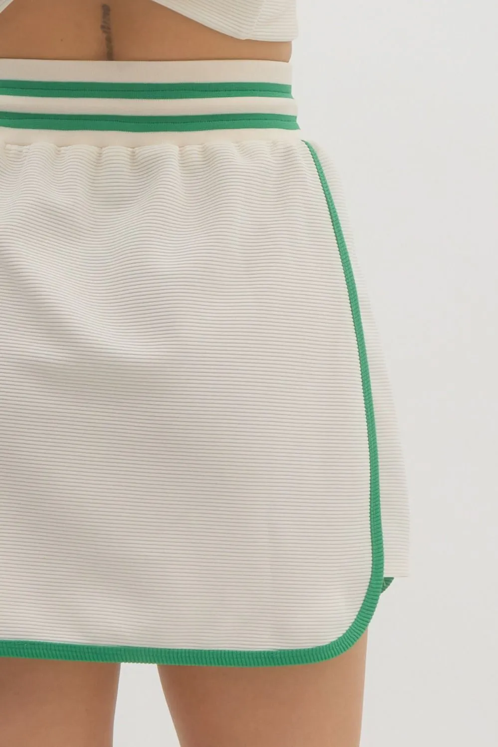 Solid Jersery Pull On Skirt