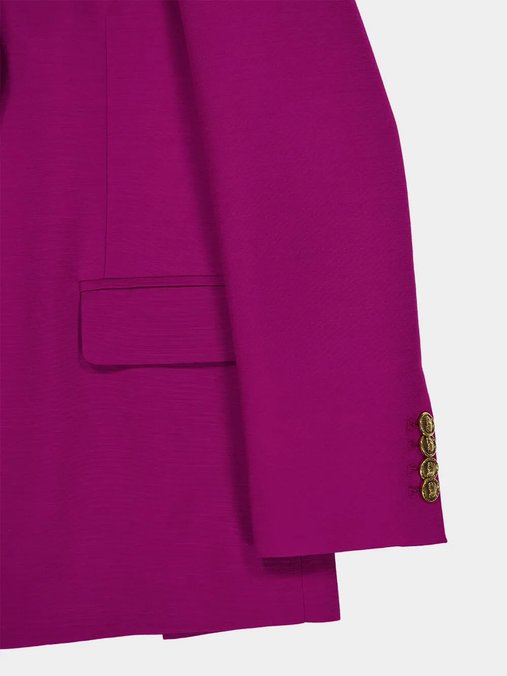 Solid Purple Cady Wool Jones Jacket