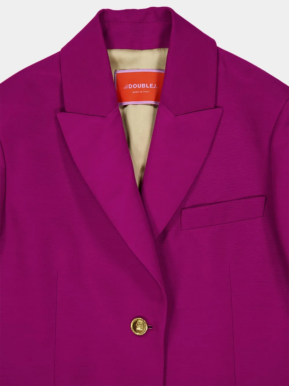 Solid Purple Cady Wool Jones Jacket
