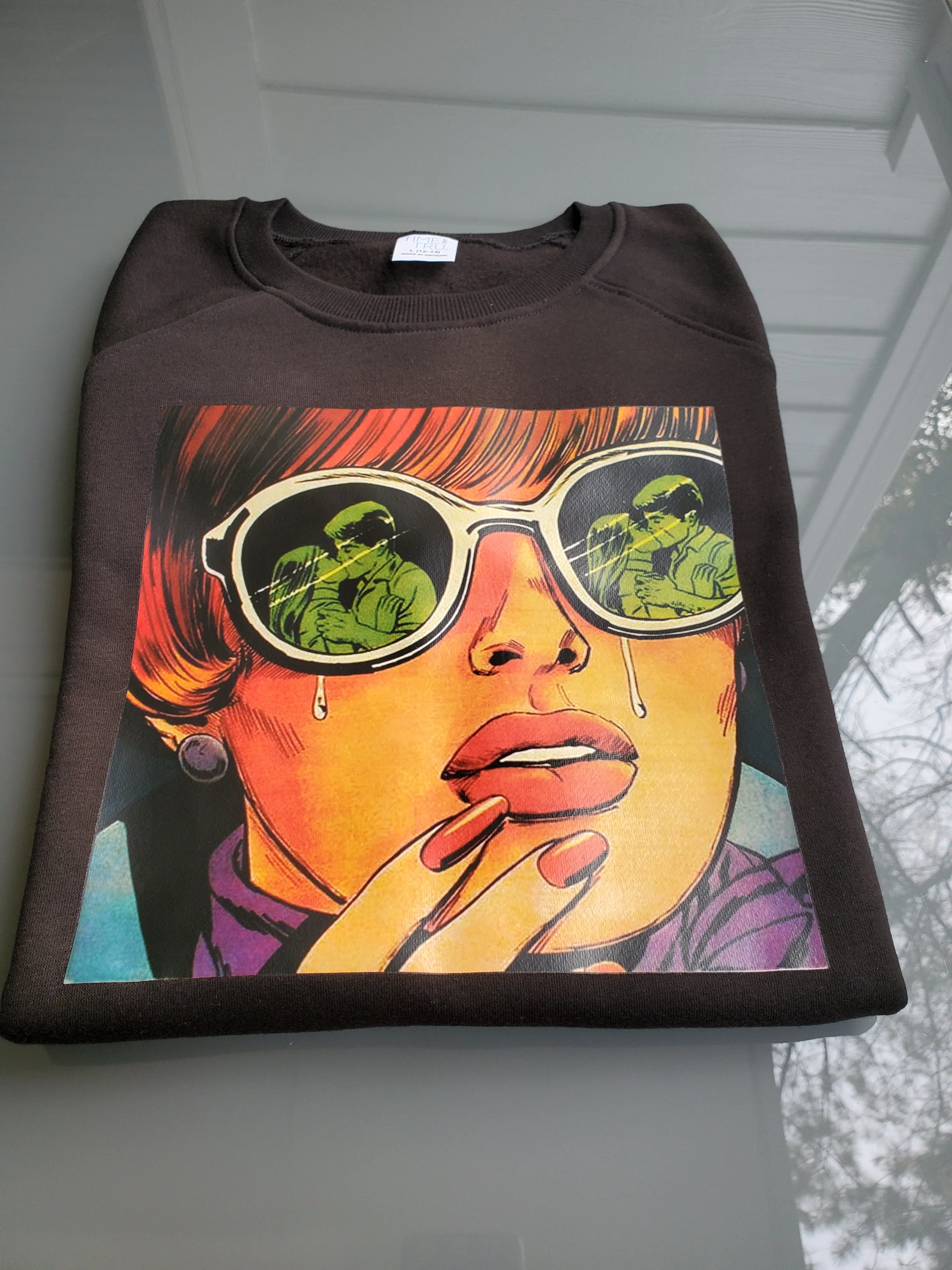 Spilled Milk Cropped Women's Sweatshirt