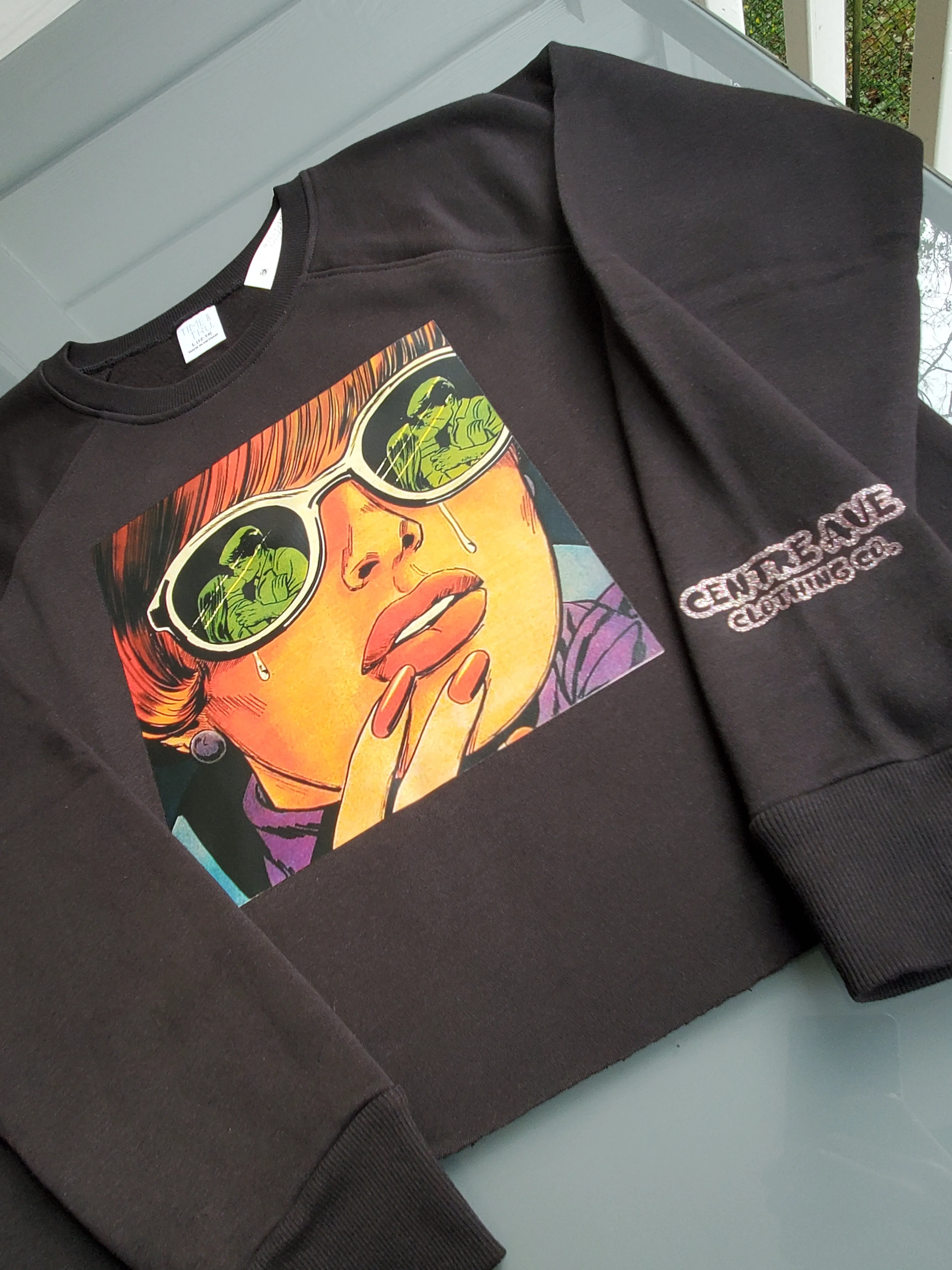 Spilled Milk Cropped Women's Sweatshirt