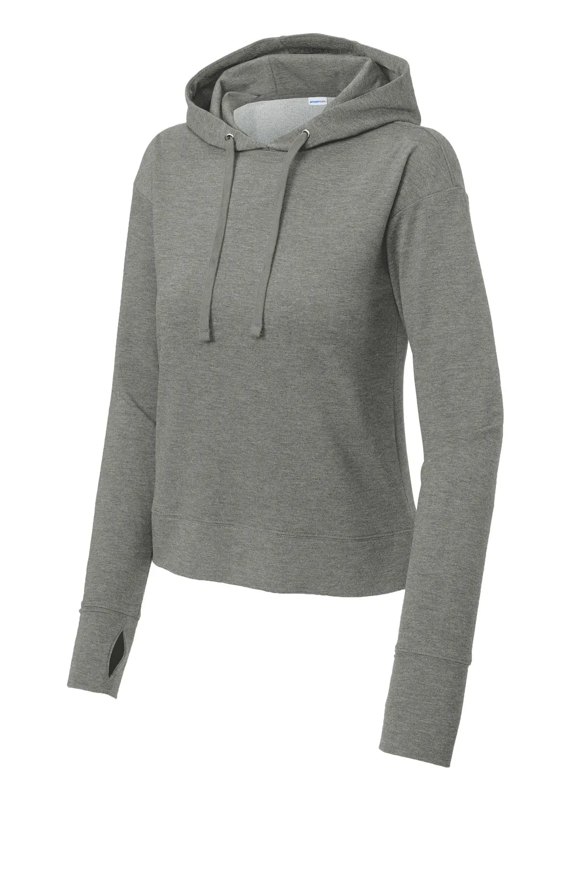 Sport-Tek Women's Sport-Wick Flex Fleece Pullover Hoodie LST562 Light Grey Heather