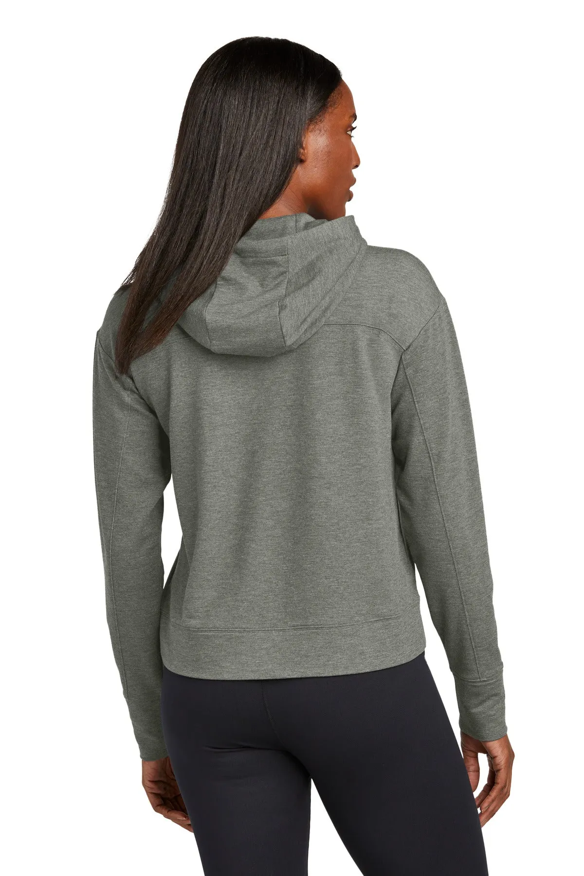 Sport-Tek Women's Sport-Wick Flex Fleece Pullover Hoodie LST562 Light Grey Heather