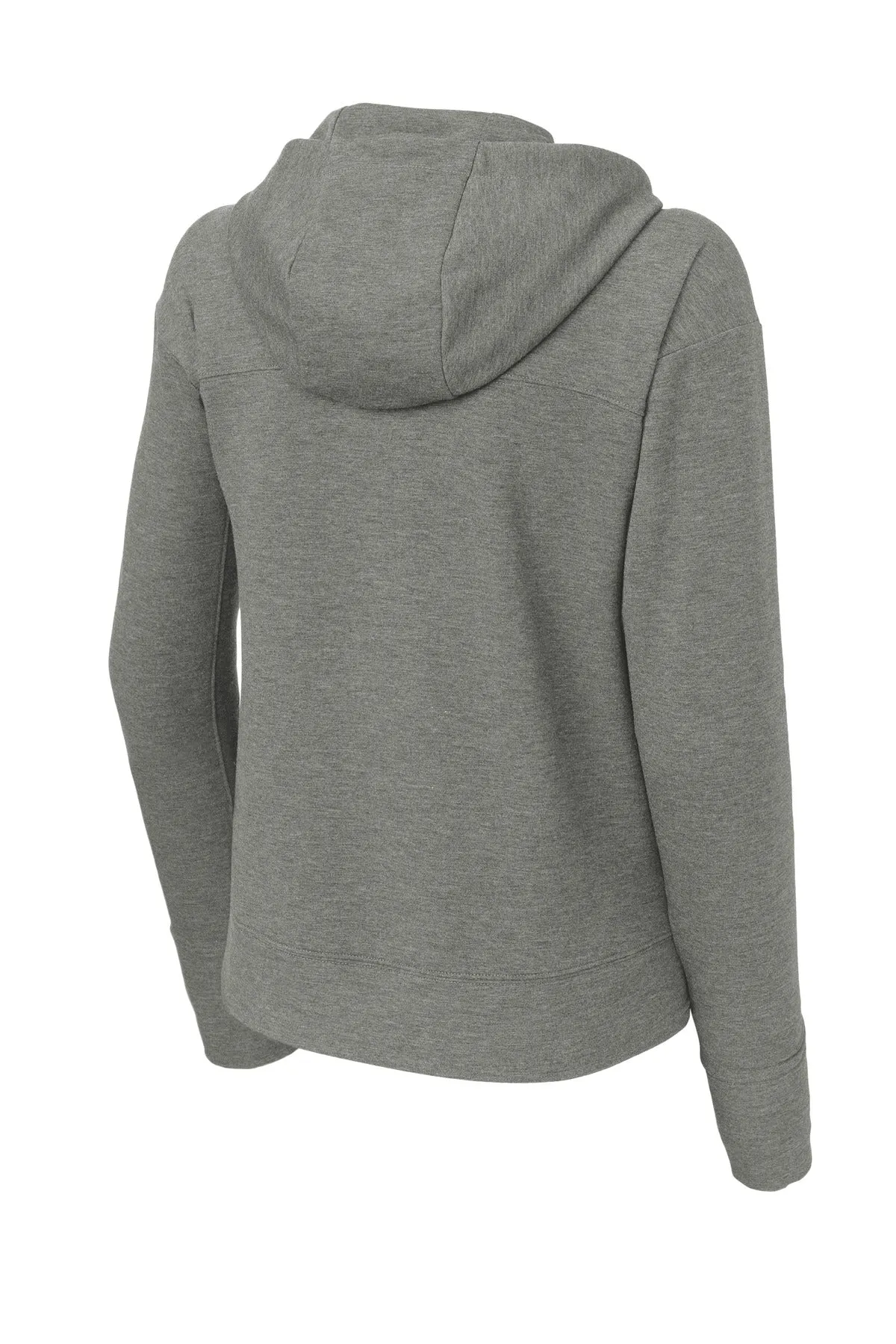 Sport-Tek Women's Sport-Wick Flex Fleece Pullover Hoodie LST562 Light Grey Heather