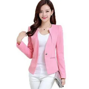 Spring Women Slim Blazer Coat Fashion Casual Jacket Long Sleeve One Button Suit Ladies Blazers Work Wear BN1005BN