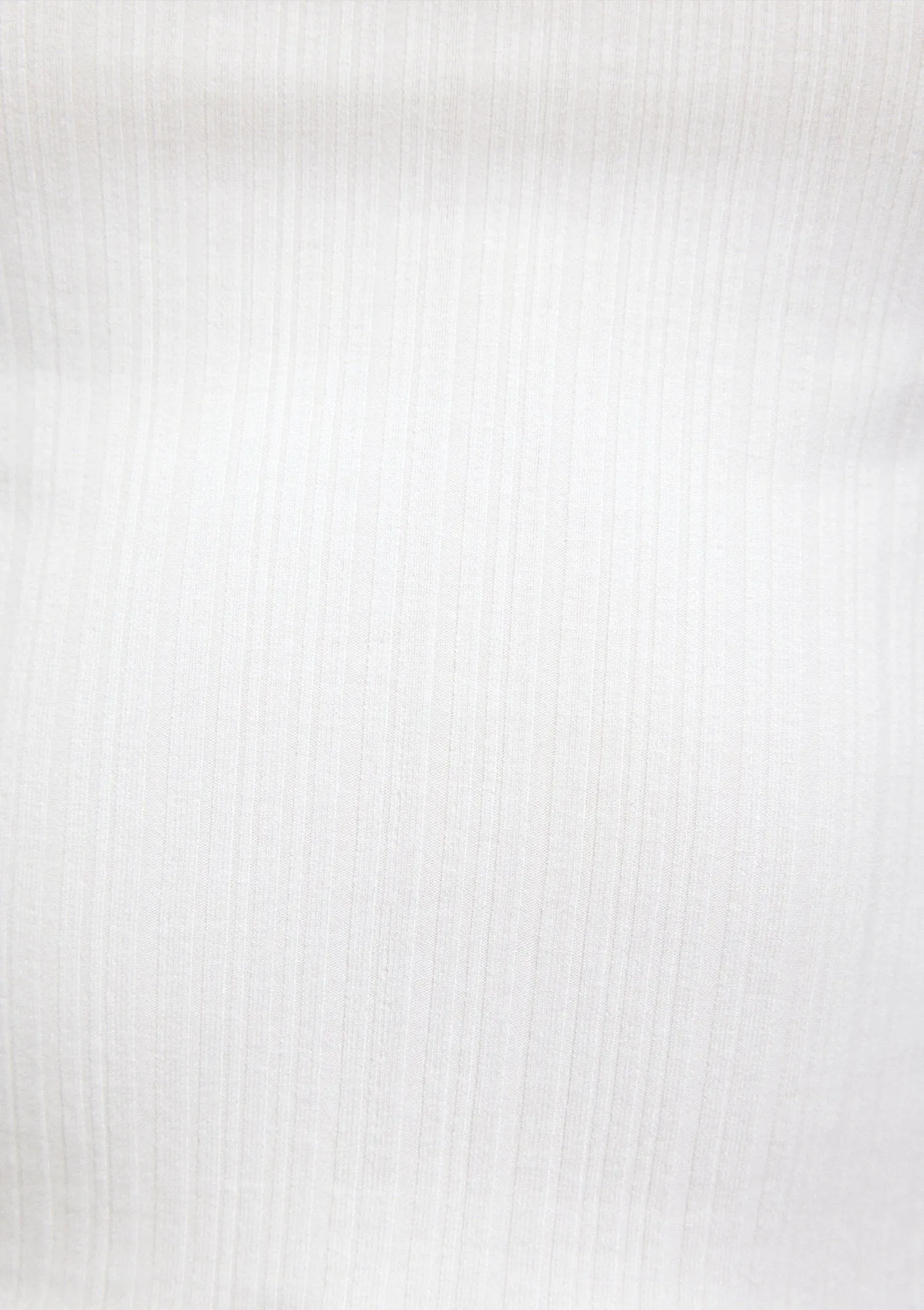 Square Neck Cropped White T-Shirt