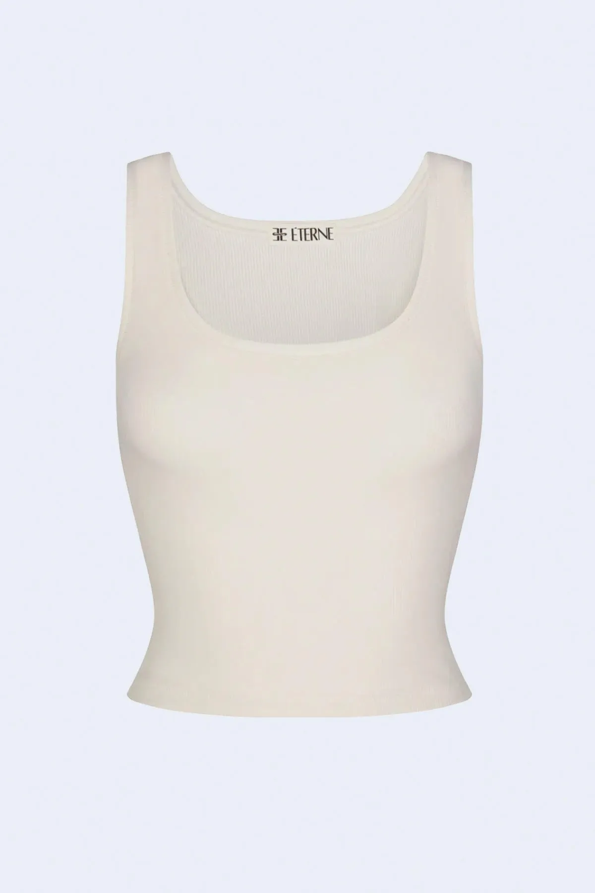 Square Neck Tank in Cream