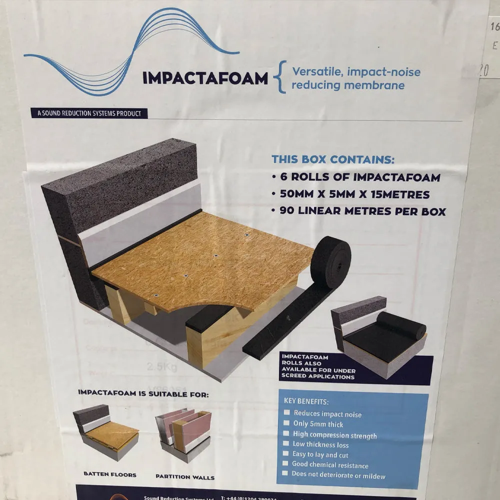 SRS Impactafoam Tape - 15m x 50mm x 5mm - per roll