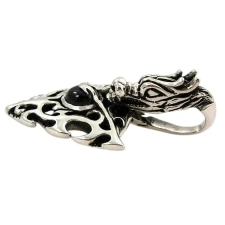 Sterling Silver Dragon Flame Pendant