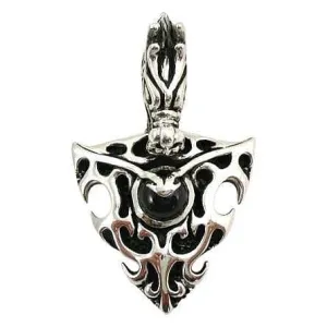 Sterling Silver Dragon Flame Pendant